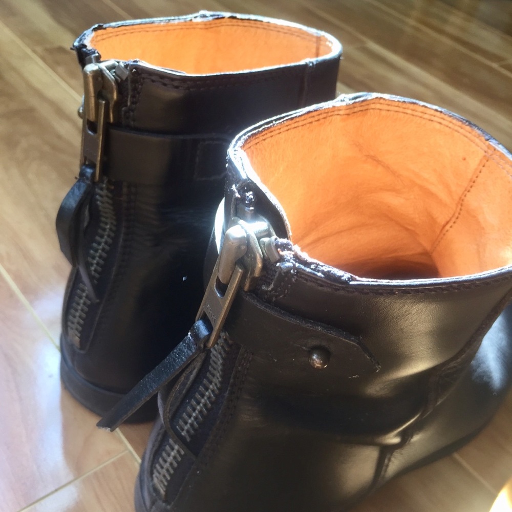Madewell Hayes boot bootie black leather 7